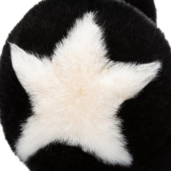 Fuzzy Earmuffs Women Girls Plush Faux-Fur Warm Windproof Star Pattern Outdoor main image 5